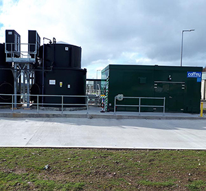 Ferric Chloride Bulk Storage tanks - 2 no. bulk chemical storage tanks of 25 m3 capacity providing total storage volume of 50m3 - equivalent to 15 days storage.