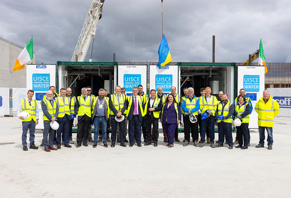 Group Picture at Saggart - Irish Water Water Treatment Plant Donation to Ukraine - May 2022