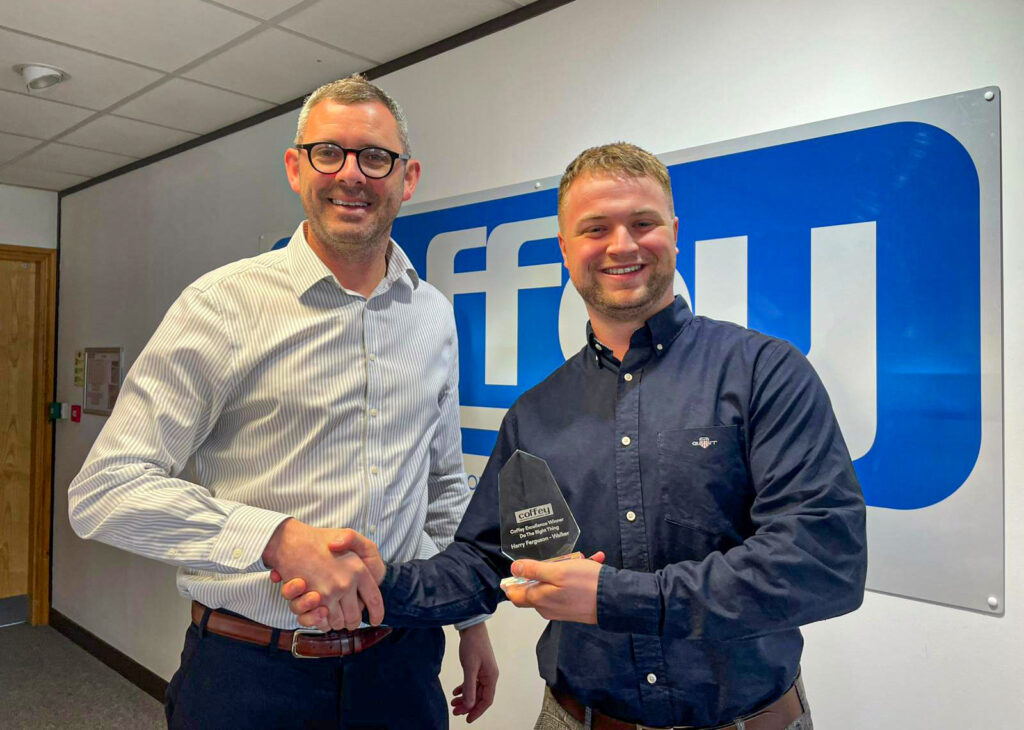 Winner of the Coffey excellence award for Do The Right Thing - Harry Ferguson Walker