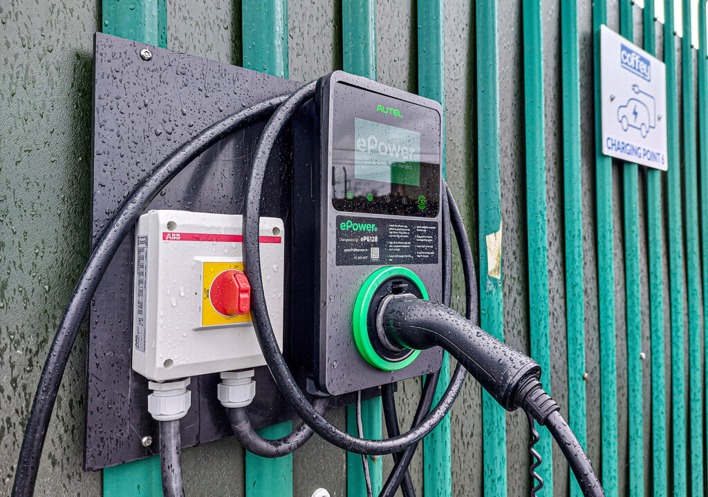 Coffey increasing use of renewable energy with electric vehicle charging at their head office