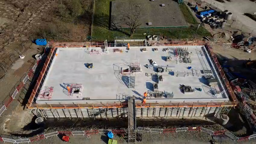 Coffey's current Progress at Pendinas distribution service reservoir