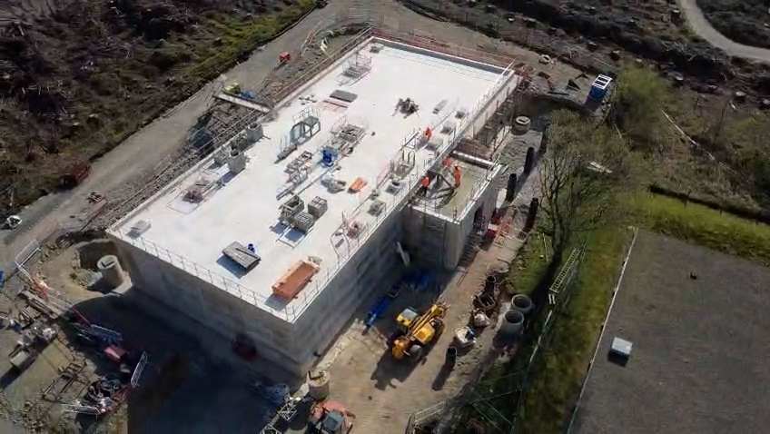 Construction progresses at Pendinas DSR, providing 2 million litres of treated water storage and improved network resilience in North Wales.