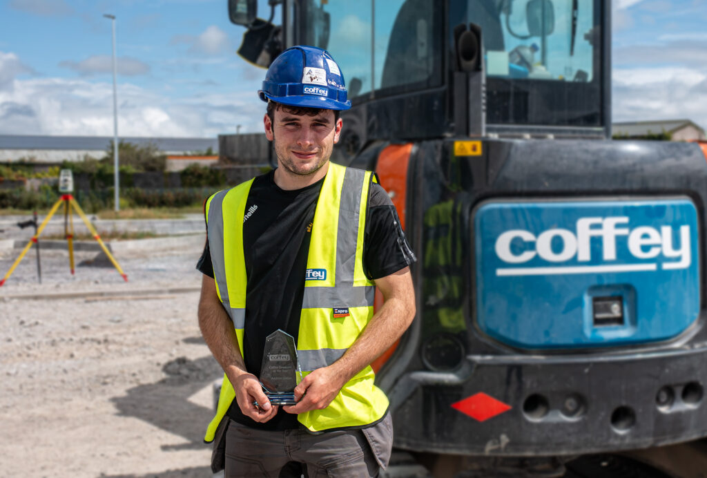 Winner of the Coffey Annual Excellence Award Andrew Jordan