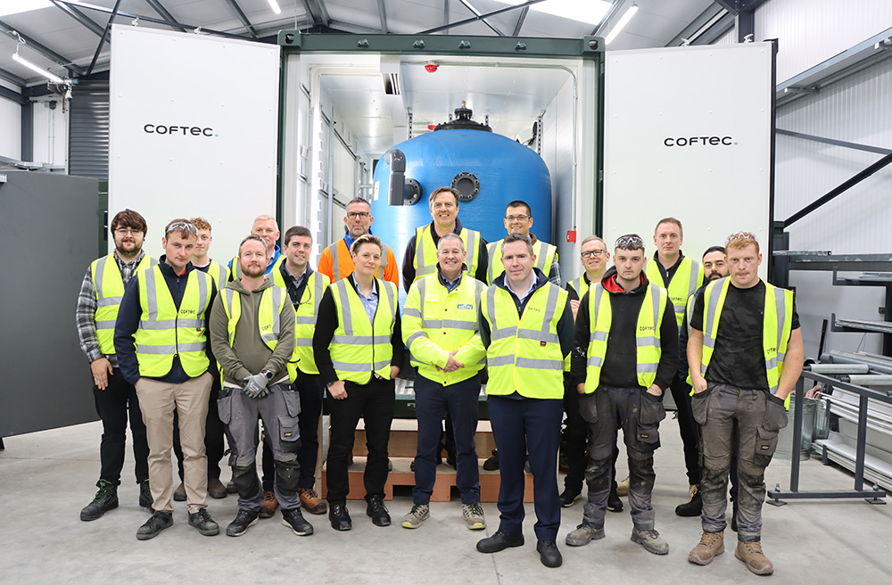 Paul Baxter and Anne Carroll from Severn Trent visiting the Coftec Assembly facility.