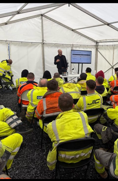 John Gauaghan from the Frontline Mind gave a talk to Coffey staff at Quarry Lane